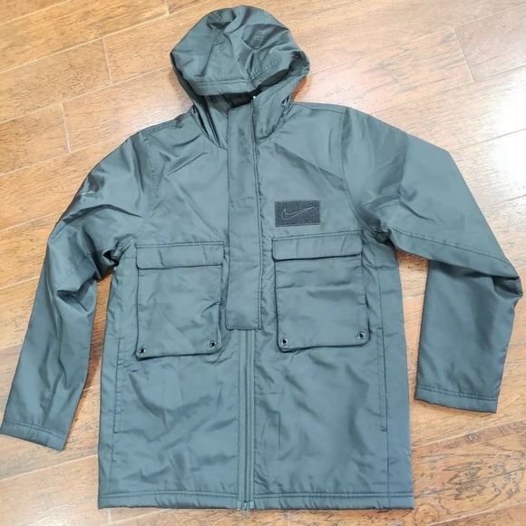 Nike Lebron James Protect Mens Medium Basketball Winter Jacket Black NWT! - Picture 2 of 9